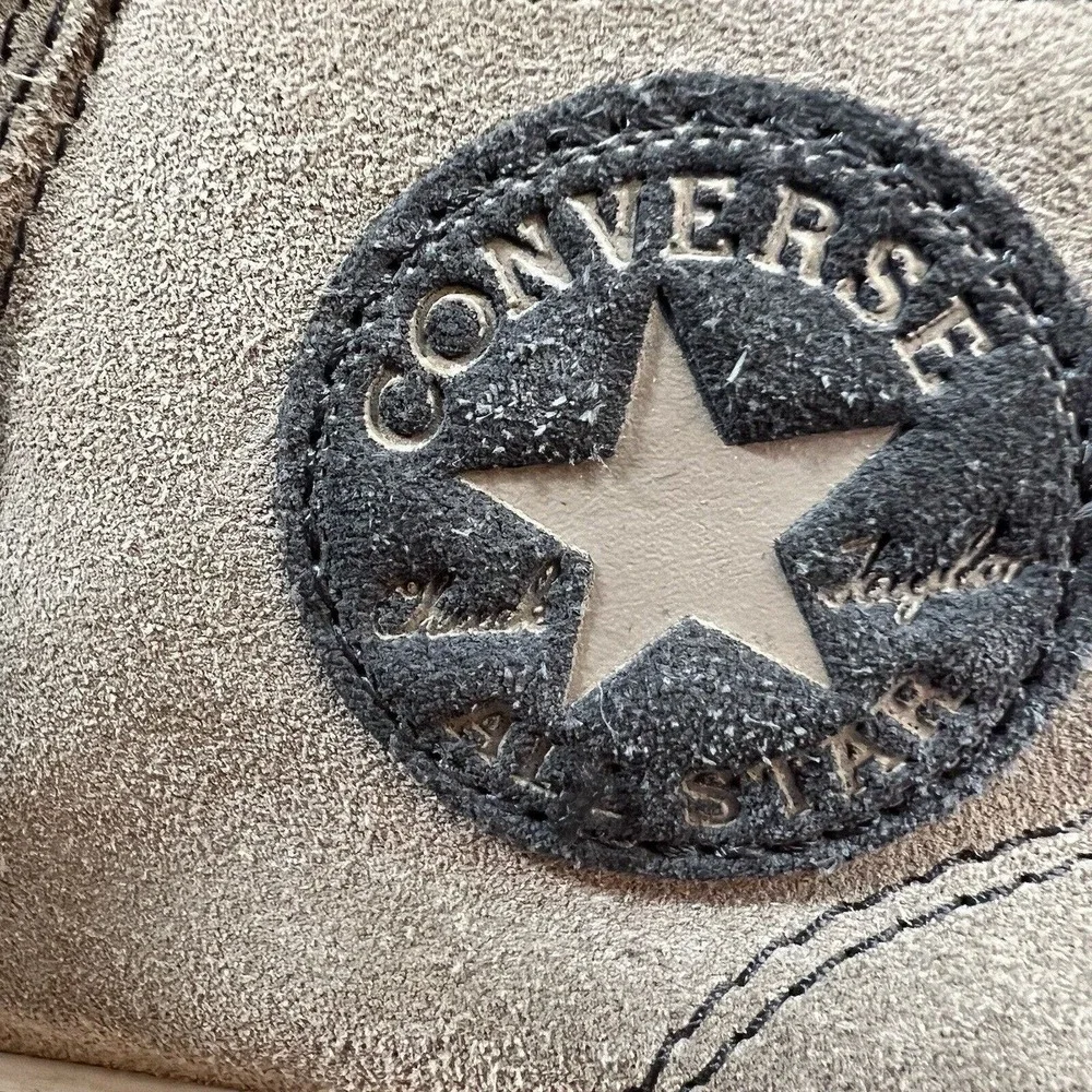 Converse Chuck Taylor All Star Street‎ Mid Taupe Suede Jr Shoes 665162C Size 3